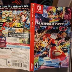 Mario Kart 8 Deluxe Replacement Cover & Case: Double-sided Insert