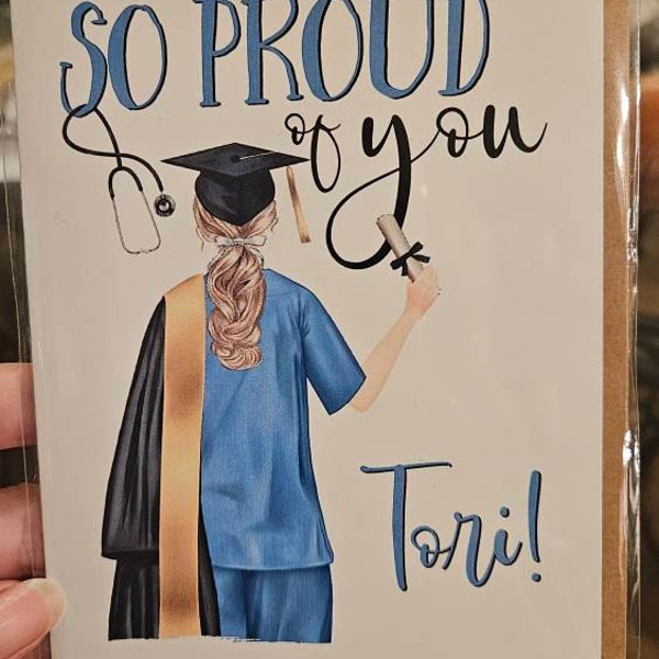 Graduation Card for Class of 2024, Personalized Congratulations ...