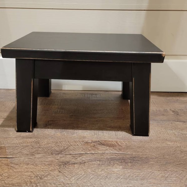 Wood Riser/ Distressed Color's/ Step Stool/ Footstool/ Painted ...