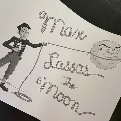 George Lassos the Moon It's A Wonderful Life Print - Etsy