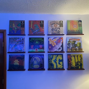 Record Shelf Set of 8 Vinyl Records Display Shelves frame Albums ...