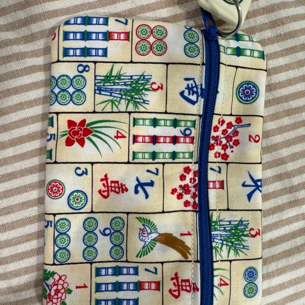 Susan Shaw 1 Bam Bird Mahjong Tile Paperclip Necklace main image 0