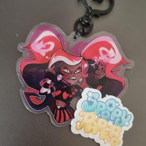 The Vees Hazbin Hotel Keychains - Etsy