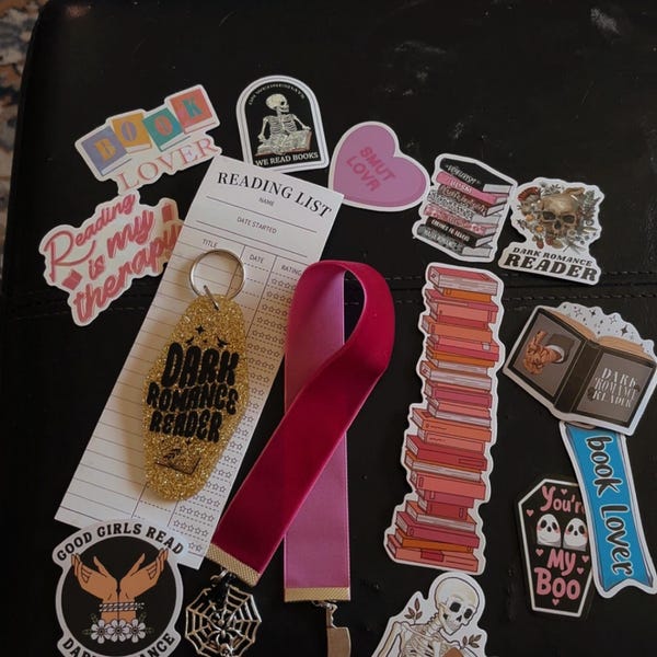 Abraxos | Burgundy Velvet Ribbon Bookmark With Charms| Bookish Gift ...