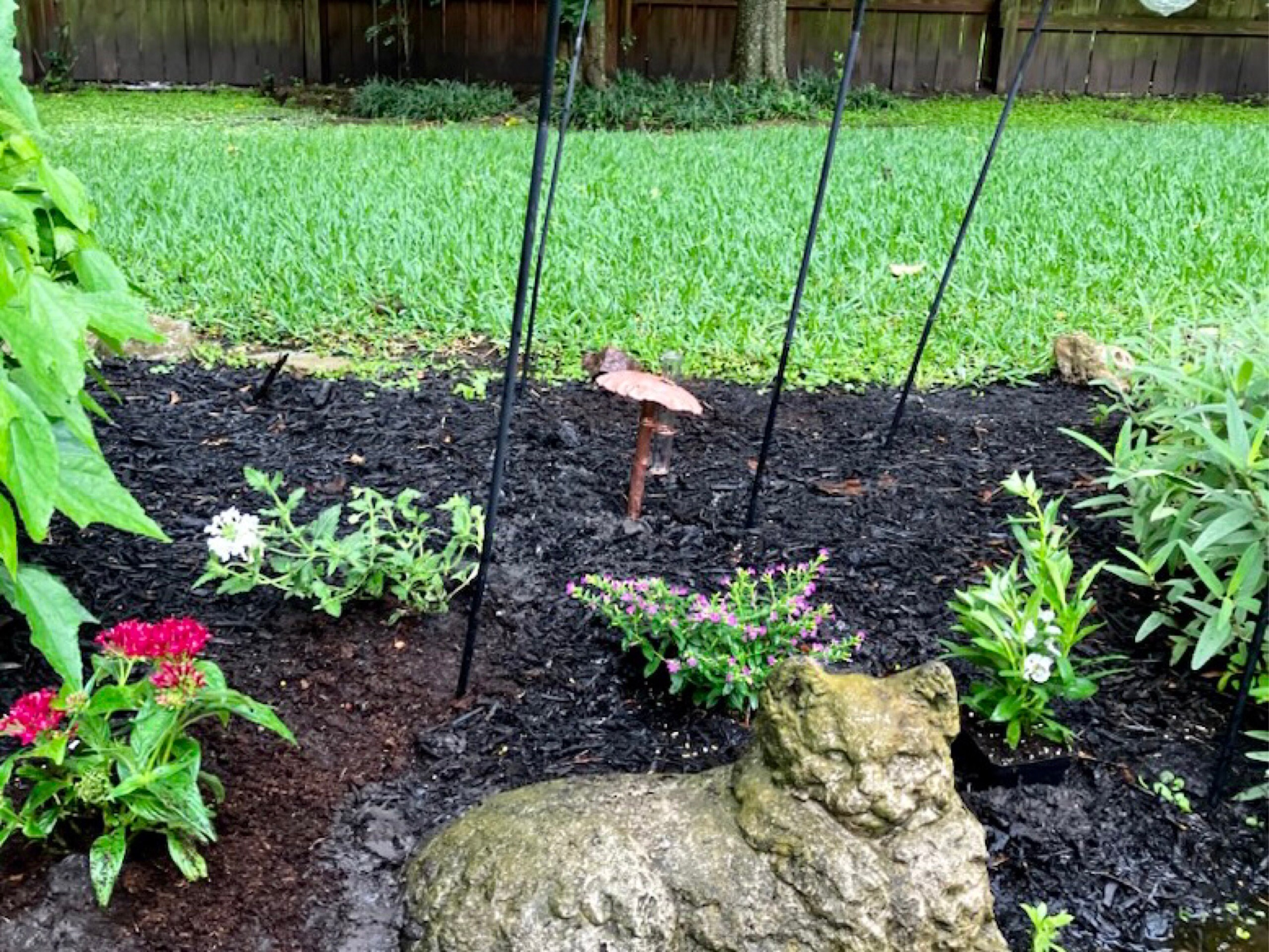 Copper Mushroom Rain Gauge