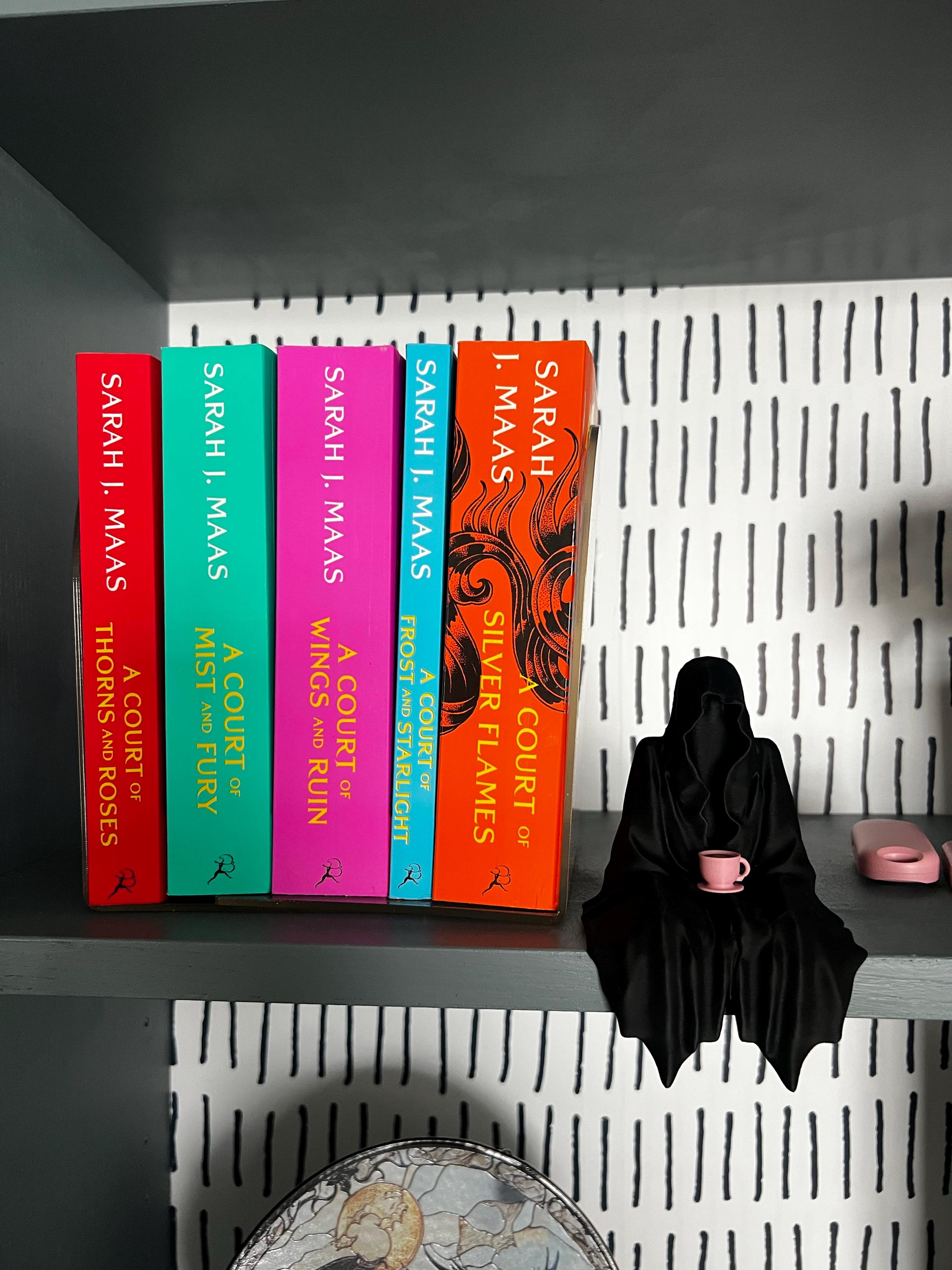 Suriel / Ghost / Grim Reaper Figurine - with Teacup Attached! Bookshelf Decor