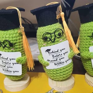 Graduation Pickle Funny Handmade Crochet Grad Gifts For Him Her