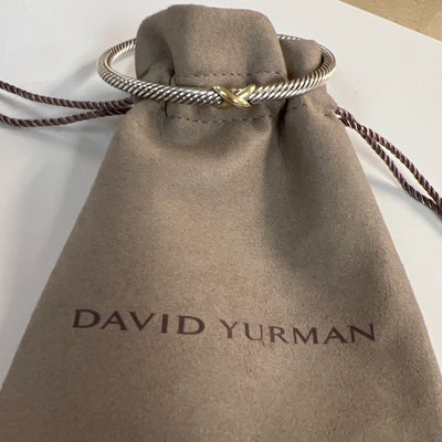 David Yurman 3mm Crossover Diamond Bracelet - Etsy