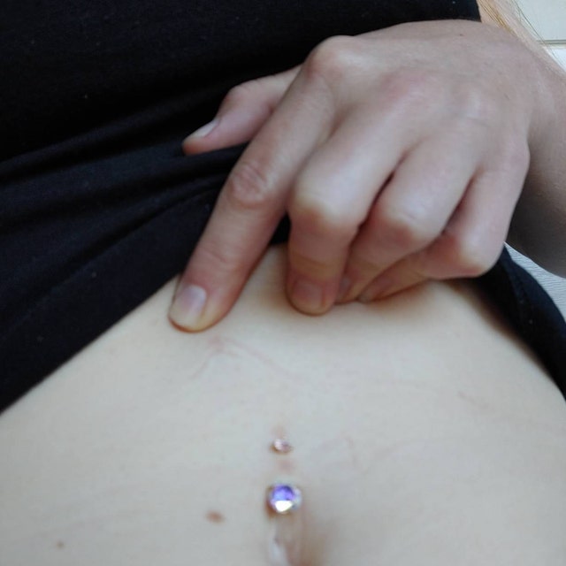 1 Piece Rose Gold Sparkle Triangle Zircon Nipple Ring Nipple Barbells –  JennySweety