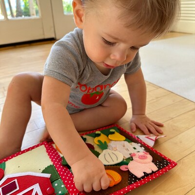 Montessori Busy Book Page Motor Skills Toy to Practice Weaving for ...