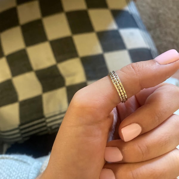 Stacking Ring Set, Stackable Ring Set, Stacking Ring, Ring Set, Gift ...