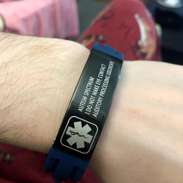 Custom Medical Id Bracelet For Men Custom Engraved Medical ID