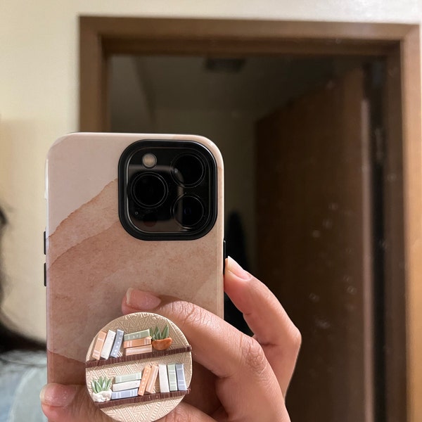 Boho Bookshelf Authentic Popsocket™ Popgrip Phone Grip - Expanding ...