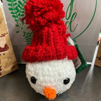 Snowman Ornament Crochet Pattern Amigurumi Snowman Pattern Santa ...