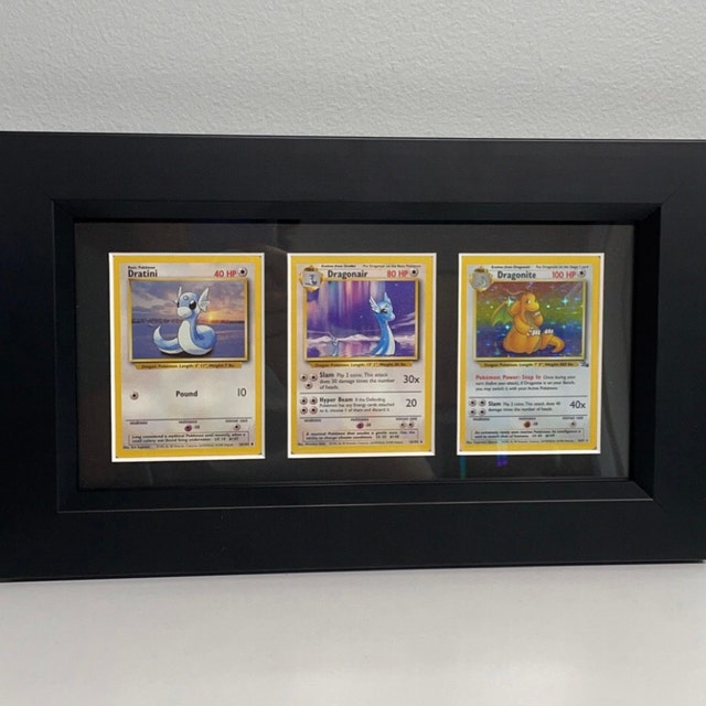 3 pokemon card frame Pokmon 3 Card Frame A4 Landscape Display