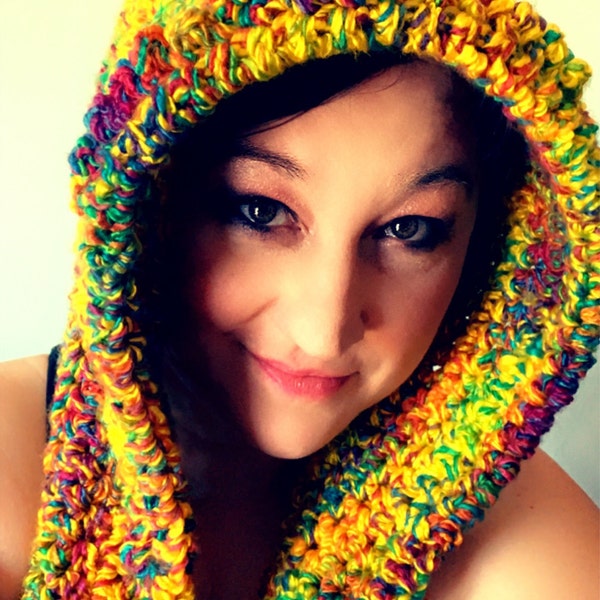 Crochet Pattern // Chunky Scarf Hood Pockets // Kodiak Hooded Pocket ...