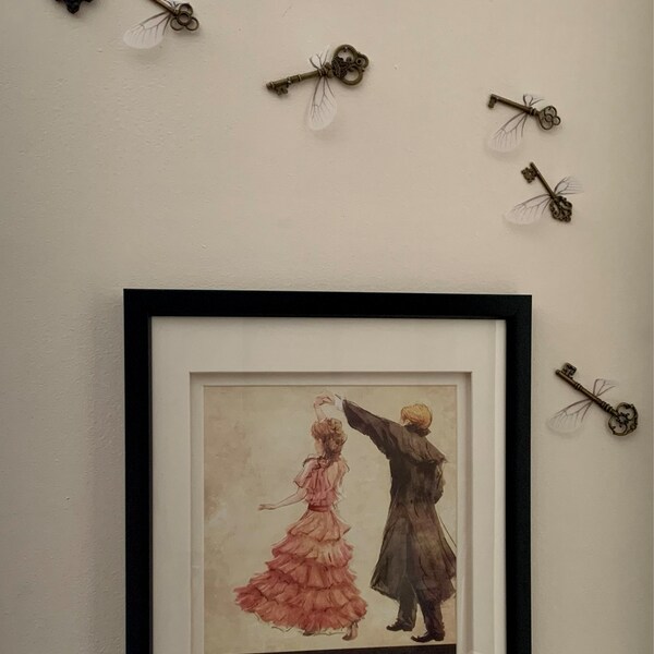 Large Flying Keys - Antique Bronze, Unique and Handmade - Beautiful Set ...