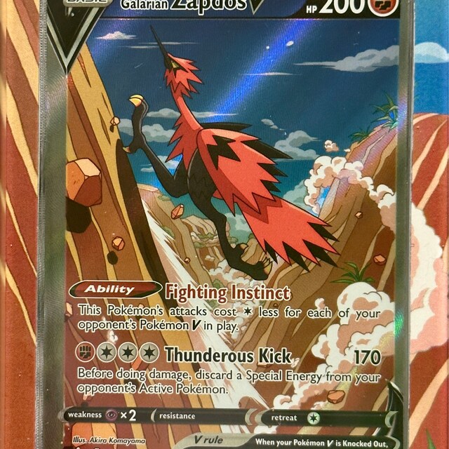 Galarian Zapdos V Alternate Art Custom Pokemon Display Case - Etsy