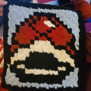 Extansiion Pack 2 MARIO KART XXL Blanket Super Mario Inspired Graph for  Throw, C2C, Written & Color-block Instructions for Gamerblanket 