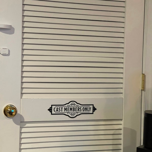 Cast Member Sign Cast Members Only Sign - Etsy