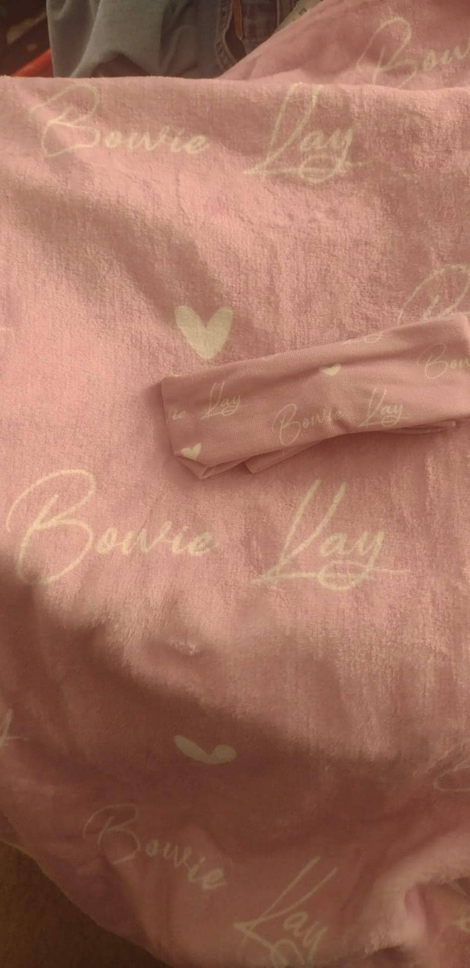 Plush Minky Blanket Set with Hat/Bow, Personalized Name Blanket with Hat, Personalized Jersey Hat, Customized Name Bow