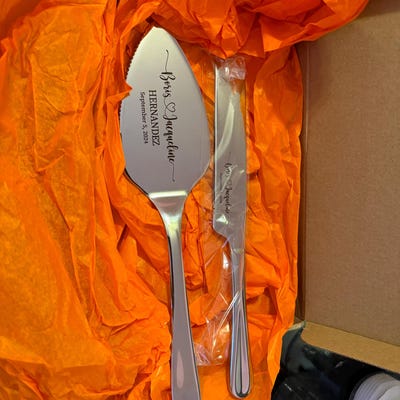 Pink Seersucker Wrapped Birthday Knife main image 1