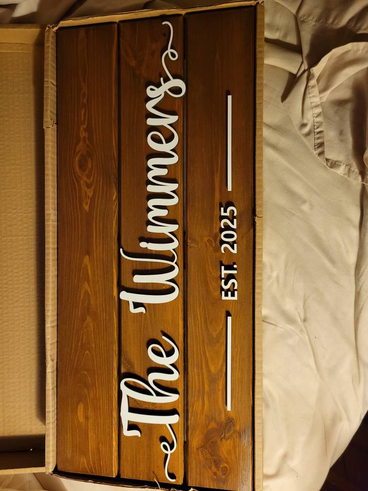 Custom Wood Sign | Personalized Family Name Sign | Last Name Pallet Sign | Wedding Gift | Home Wall Decor | Anniversary Gift