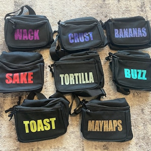 Custom Cheer Team Fanny Packs! Personalized Waist Bags for Cheer ...