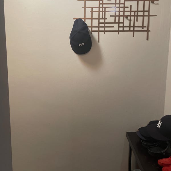 Moon Phases Metal Plexiglass Wall Hanger, Minimalist Full Moon Coat ...