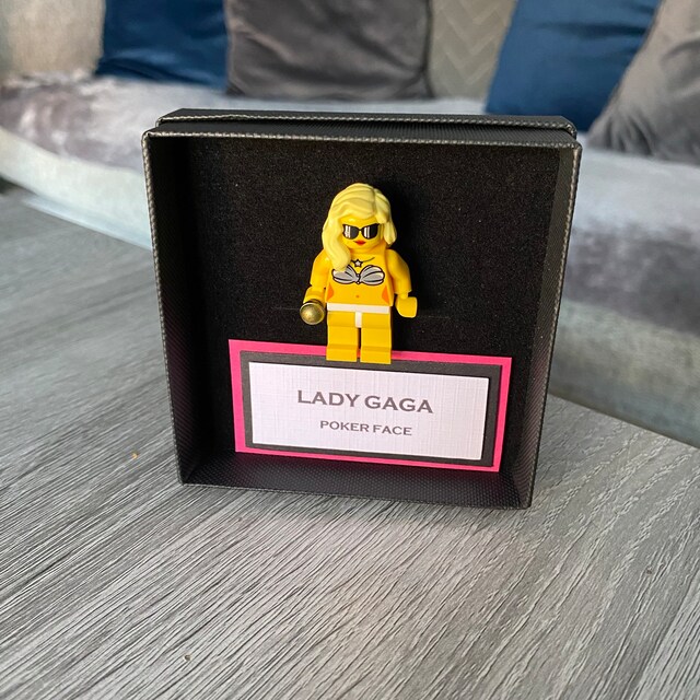 Lady Gaga® Pop Music Custom Minifigure. Gifts for Music