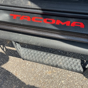 TRD PRO Vinyl Decals Gloss Red Vinyl Letter Decals For Toyota Tacoma TRD PRO Grille (2016-2022) - Easy Apply Stickers Toyota Tacoma Grille Letters - Foto 7