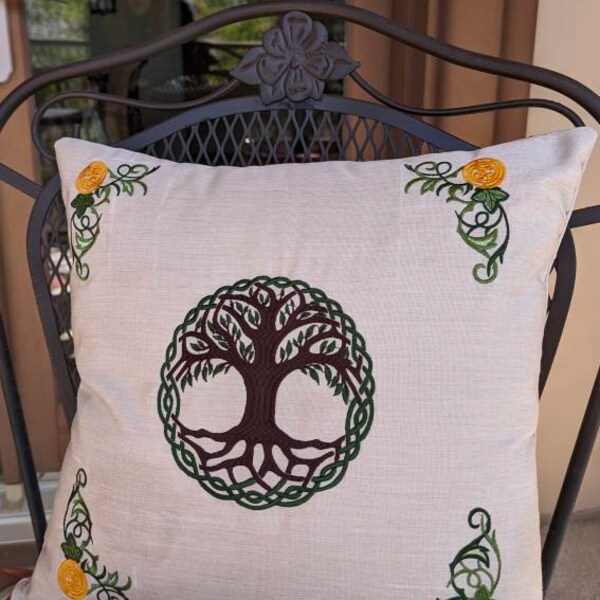 Ornament Decorative Celtic Tree of Life Machine Embroidery Design - Etsy