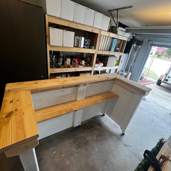 6ft Diy Outdoor Bar Plans With Wheels - Etsy