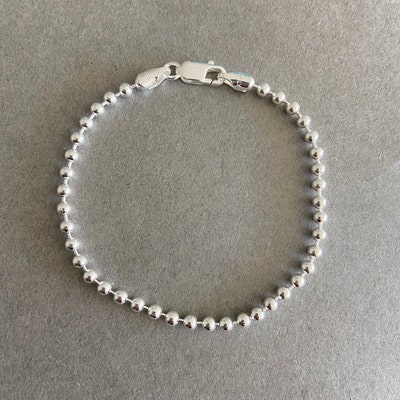 Sterling Silver Pop Marine Chain Bracelet Sterling Silver - Etsy
