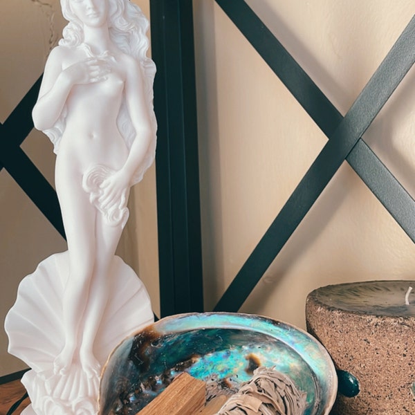Goddess Venus APHRODITE Rising From the Sea Statue Sculpture 9.84inches ...