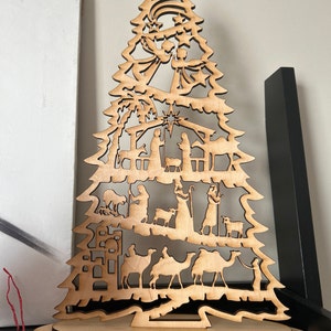 Nativity Tree With Stand - Etsy