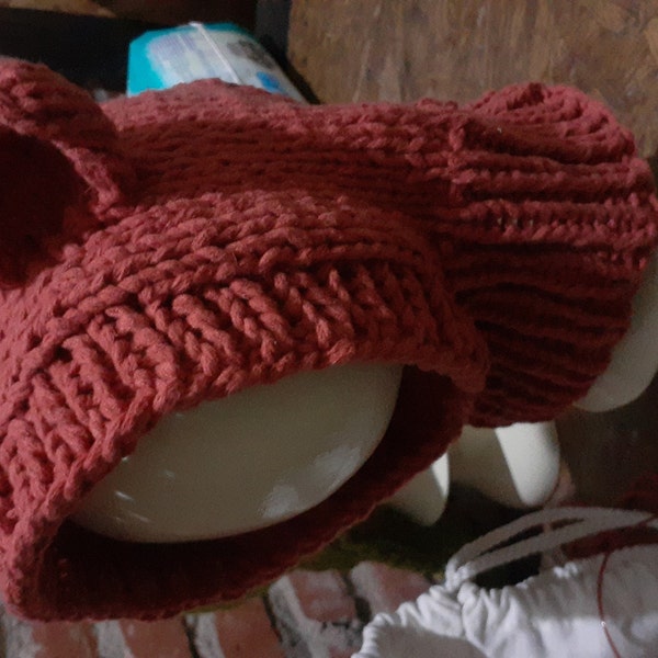 Knitting Pattern Bug Hood Mini Etsy