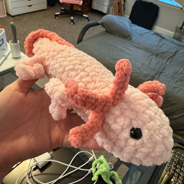 Axolotl Plush No Sew Crochet Pattern Do It Yourself Christmas Gift Baby ...