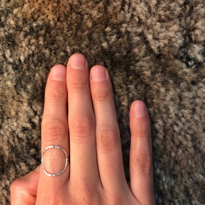 Large Circle Ring,stacking Rings,eternity Rings,silver/gold Circle ...