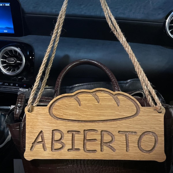 Open Closed Double Sided Sign for Bakeries, Bread Shops, Grocery Stores ...