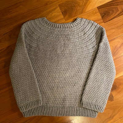 Crochet PATTERN Mama Pumpkin Sweater sizes S, M, L, XL, XXL english ...