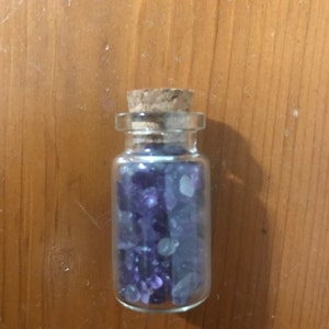 Amethyst Crystal Gemstone Bottle E93