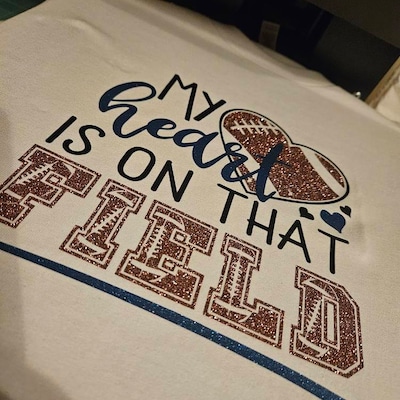 My Heart is on That Field SVG Cutting File, Football Mom Svg ...