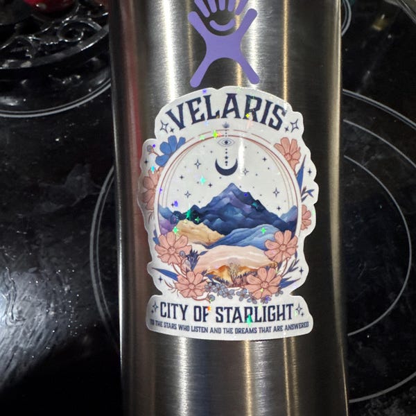 Velaris City of Starlight Court of Thorns and Roses Holographic Sticker ...