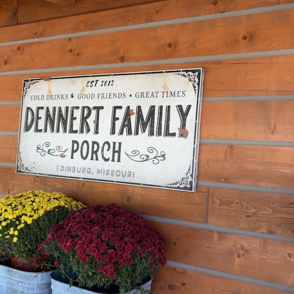 Rustic Outside Signs Farmhouse Patio Sign | Outdoor Patio Signs Family Wall Art | Patio Art ...