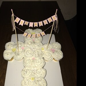 First Holy Communion Cake Topper For Girls Girls 1st Etsy