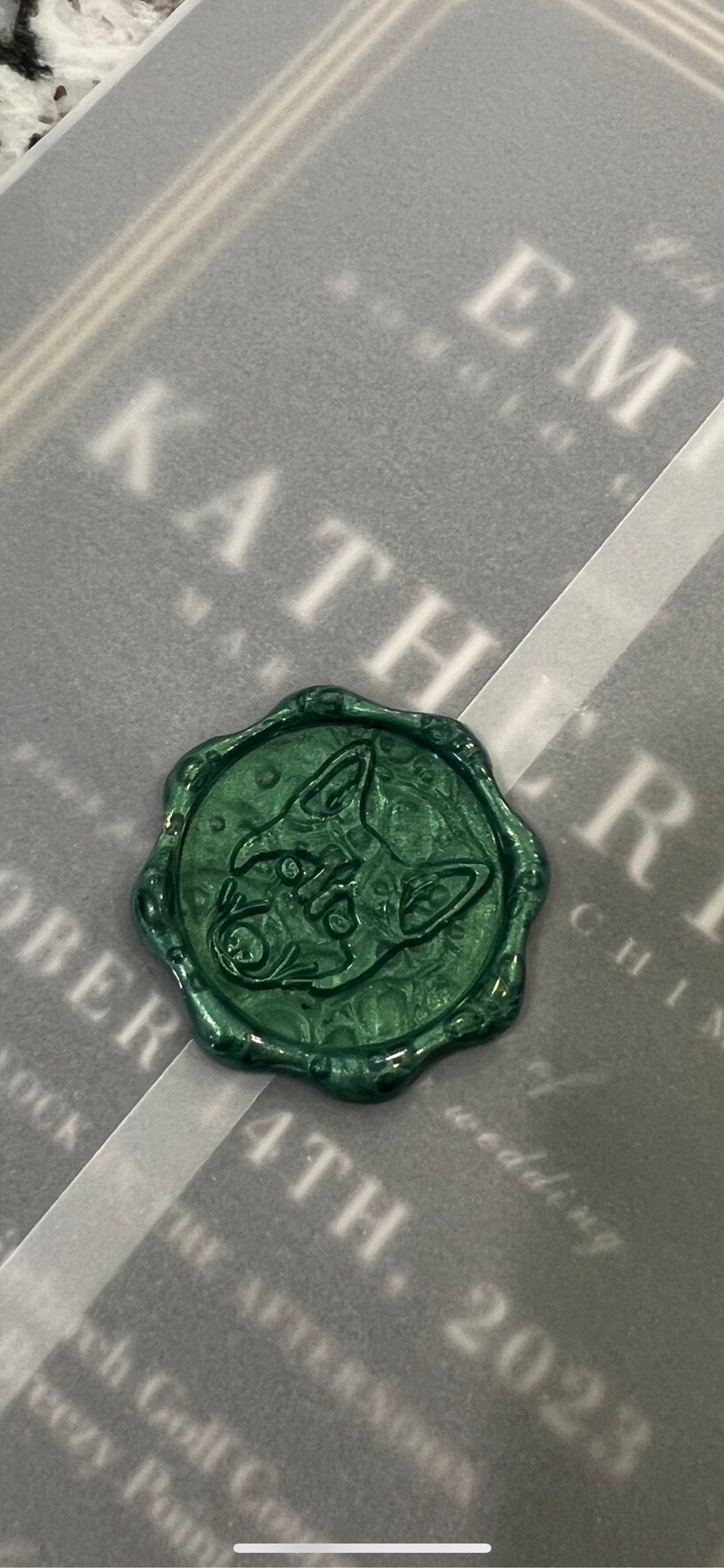 Custom Pet Portrait Wax Seal Stamp - Personalized Wax Seal for Dog Lovers - Unique Pet Photo Stamp Gift