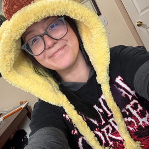Pompompurin crochet hat pattern PDF ENG