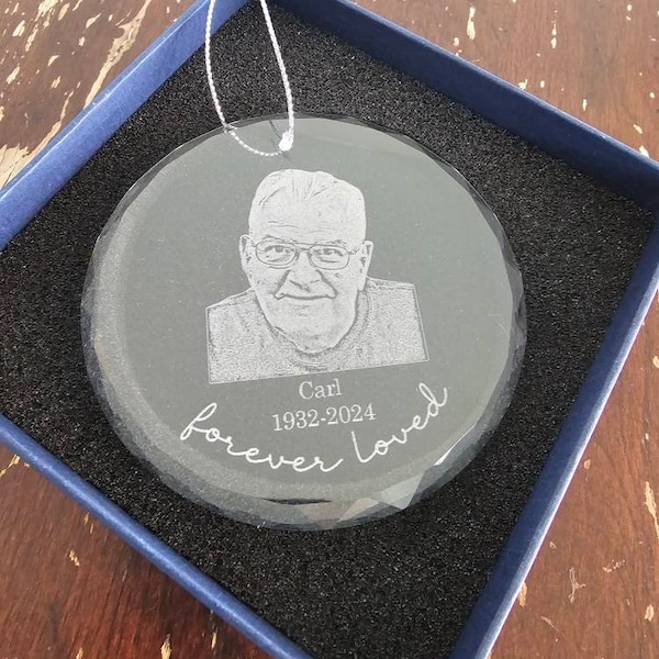 Personalized Photo Memorial Crystal Heart - Memorial Gift Idea For Loss Of Family Members/Grandma/Grandpa - My Daddy Was So Amazing, God Made Him An Angel