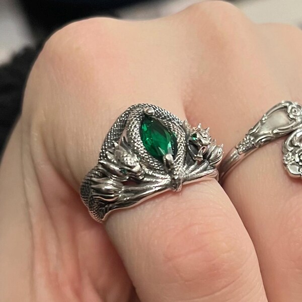 Toothless Ring Sterling Silver, How to Train Your Dragon Ring, Unisex ...